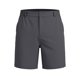 thumbnail image 4 of Pantalones Cortos para Hombre de Cintura Elástica con Bolsillos de Color Sólido Pantalones de Trabajo Casuales de Verano de Mitad de Longitud con Cordón, 4 of 8