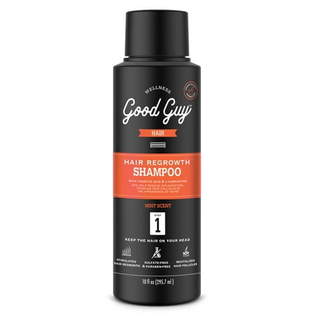 Good Guy Hair Regrowth Shampoo Mens Hair Loss Shampoo Mint Scent 10 (Best Shampoo For Teenage Guys)