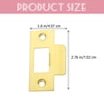 thumbnail image 4 of Miangastore Stainless Steel Deadbolt Strike Plate for Door with Rose Gold Color 2 Pieces, 4 of 8