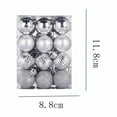 thumbnail image 4 of Christmas Decorations Decorative Balls 48PCS Christmas Tree Ornament Pendant Party Supplies Tree Hanging Plastic Ball 3cm/1.18in Gifts, 4 of 6