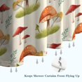 thumbnail image 6 of Orange Mushroom Grass Light Pattern Shower Curtain 36"x72" ,Bathroom Decorative Shower Curtains Set with 12 Hooks,Modern Waterproof Washable Shower Curtain, 6 of 6