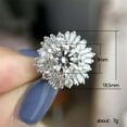 thumbnail image 3 of HOOUN Fashion 925 Silver Rings for Women Cubic Zirconia Wedding Party Jewelry Size6-10-9-#11, 3 of 5