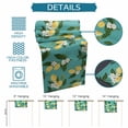 thumbnail image 6 of Lemons Leaves Table Runner 70 Inches, Summer Fruits Floral Botanical Teal Green Bed Runner Dresser Scarves Tabletop for Indoor Outdoor Parties/Ceremony/Banquet, 13" x 70", 6 of 9
