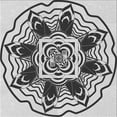 thumbnail image 1 of Ahgly Company Tapis d'Intérieur Lavable en Machine Carré Gris Transitionnel, 6 Pieds Carré, 1 of 7