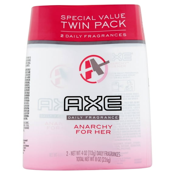 AXE Anarchy Body Spray for Women, 4 Oz, Twin Pack
