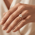 thumbnail image 6 of Pompeii Certified 2 1/2CT Lab Grown Diamond Solitaire Thin Engagement Ring 14k Yellow Gold, 6 of 8