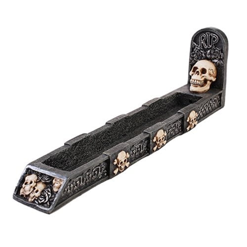 Gothic Medieval Haunted Graveyard Skeleton Cross Bones Skull Tomb