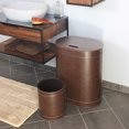 thumbnail image 2 of Ws Bath Collections Vintage 2403 Vintage Synthetic Waste Basket - Brown, 2 of 2