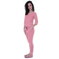 thumbnail image 4 of Moomaya Womens Plain Nightwear Set w/ Pyjama Cotton Sleepwear 2 Pcs Nightdresses, 4 of 7