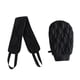 thumbnail image 3 of 2 piezas de guantes de lavado de bordes de 2 piezas Accesorios de baño reutilizables Mitts de ducha de baño toallas exfoliantes para el gimnasio del negro, 3 of 9