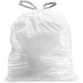 thumbnail image 3 of Custom Fit Trash Bags, Compatible with Code R (100 Count) White Drawstring Garbage Liners 2.6 Gallon/ 10 Liter 16.5" x 18", 3 of 4