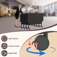 thumbnail image 3 of 6PCS Modern Conference Table,Folding Conference Table with 360°Mobile Wheels,Conference Room Table for Office ,Classroom,Modular Meeting Table, 3 of 7