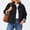 Black, variant on Women's Short Trench Jacket 2026 Cropped Single Breasted Coat with Classic Collar Pockets Long Sleeves Lightweight Casual Outerwear