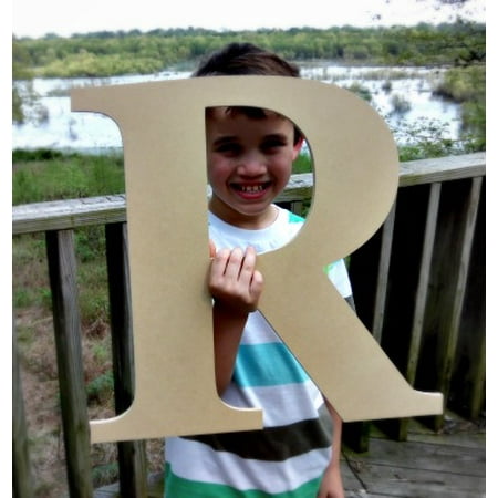 Wood Craft Letter Times R 6'' Unfinished Wooden Wall ...