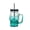 Green, variant on Skull Mason Jars with Handle, 16 Oz Gradient Glass Beer Mugs Gothic Wide Mouth Tumbler Cup with Straws and Lids, Novelty Pub Bar Mug Halloween Drinking Glasses for Beverage, Liquor, Mix Cocktail