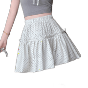 Spring And Summer Design Short Skirt Niche High Waist Slim Fit Petite Polka Dot Short Skirt Black Polka Dot Xl