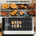 thumbnail image 3 of Pentantan 6QT Air Fryer, 8-in-1 Electric Hot Oven with Digital LED Touchscreen, Visible Window, 1500W, Black, 3 of 6