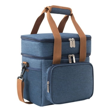 UYUH Lunch Box for Men Women, Insulated Large Lunch Box Double Heavy Duty Lunch Bag Leak Proof Freezer Bag Large Leak Proof Tote Cooler, Adult Work Flight Beach Day Trip
