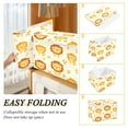 thumbnail image 4 of Storage Box With Lid 16.5x12.6x11.8In Foldable Stacked Household Storage Box Cute Little Yellow Lion, 4 of 7