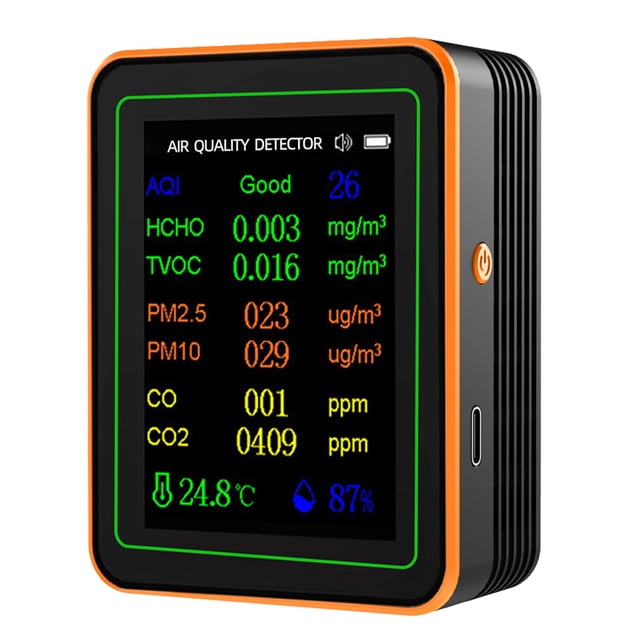 Probador Temperatura Y Humedad 10 en 1 Monitor Del Aire Con Alarma para El