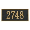 Personalized Whitehall Hartford 1-Line Wall Plaque in Black/Gold