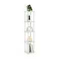 thumbnail image 4 of Furinno Turn-N-Tube 5-Tier Corner Square Rack Display Shelf in White/White, 4 of 6