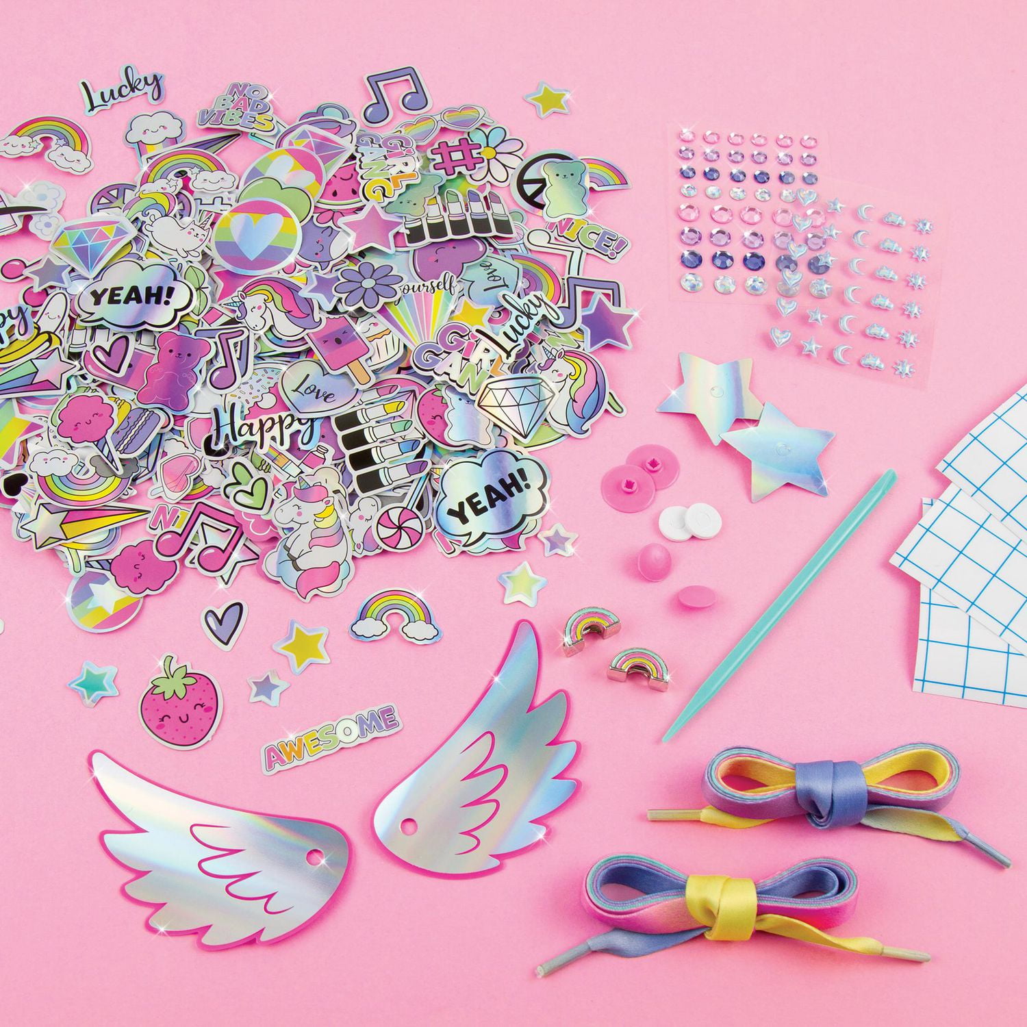 Make it Real Sticker Chic- Rainbow Magic Stickers and laces for Shoes