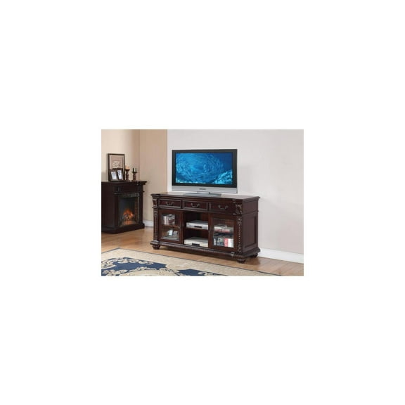 HomeStock City Sleek TV Stand, Cherry