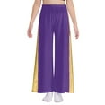 thumbnail image 3 of TTAO Girls Worship Dance Dress Clothing Sets Sleeveless Asymmetrical Hem Church Choir Dress with Wide-Leg Praise Pants Purple 8, 3 of 7
