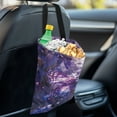 thumbnail image 4 of Yuyamidu Purple Butterfly Car Garbage Bag Holder Organizer Storage Bag Flower Small Auto Trash Bin Accessory Fit Car SUV Trucks Automotive Trash Container, 4 of 7