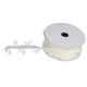 thumbnail image 3 of Cinta para adorno de encaje en forma de hoja, cinta de poliéster para boda DIY para envolver regalos, hacer coronas, 4cm (blanco), 3 of 14