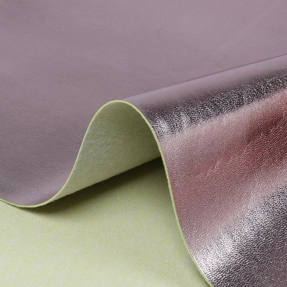 Shiny Metallic Leather, Glitter Synthetic Leather Fabric, Pulled Backing Lightweight for Background Upholster Furniture Auto Interiors Decoration Shiny Pink
