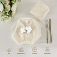 thumbnail image 4 of Reusable Dinner Napkins,Set of 6 Reusable Dinner Cloth,QZS Durable Square Rustic Table Napkins for Wedding Party Dinners,16.5x16.5In, 4 of 6