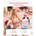 thumbnail image 4 of KFFKFF Commercial Cotton Candy Machine, 1000W Electric Floss Maker with 15-Inch Stainless Steel Bowl and Sugar Scoop, Suitable for Hard Candy, Perfect for Home, Kids' Birthdays, and Family Gatherings, 4 of 9