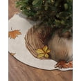 thumbnail image 2 of Squirrel Hello Fall Christmas Tree Skirt 36 Inches Large Christmas Skirt Tree, Maple Leaf Thanksgiving Rustic Tree Skirt Christmas Decorations for Fireplace Party Holidays Indoor Outdoor, 2 of 7