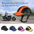 thumbnail image 4 of Casco de motocicleta estilo gorra de béisbol de media cara con visera solar MABOTO  Protección de la motocicleta, 4 of 7