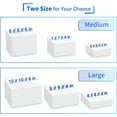 thumbnail image 3 of NIUBEE Buffet Risers, 3PCS Acrylic Risers for Display Dessert Figures Collectible Show, White Cube Display Nesting Riser with Hollow Bottoms 6"x7"x8", 3 of 7