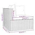 thumbnail image 5 of vidaXL 5 Piece Garden Lounge Set with Cushions Poly Rattan Brown, 5 of 5