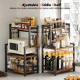 thumbnail image 2 of Organizador de encimera Homeiju, estante para especias de 3 niveles, madera, 2 of 9