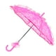 thumbnail image 4 of Paraguas De Novia De Boda Plegable De Tela De Encaje Único - Rosa Roja, 4 of 10