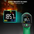 thumbnail image 3 of Infrared Thermometer Gun,SQECH Laser Thermometer Gun -58℉～1112℉(-50℃～600℃) ,Non-Contact Temperature Gun with Adjustable Emissivity&Color Backlight for Cooking, Pizza Oven,BBQ,Fridge,Engine,HVAC(Green, 3 of 7