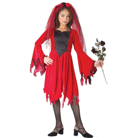 Devil Bride Red Child Halloween Costume