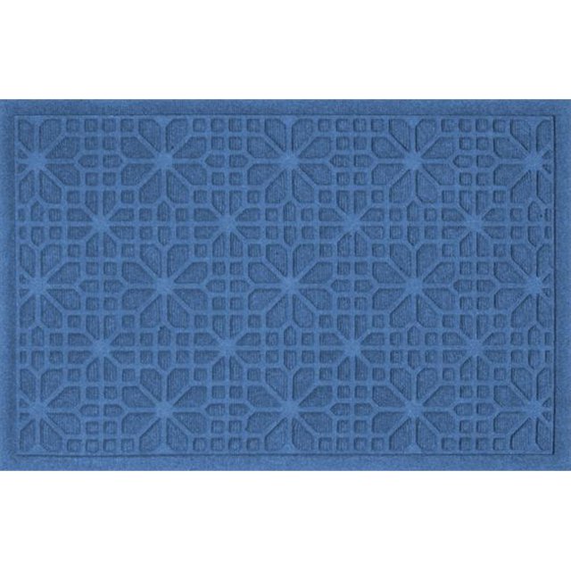 707560023 Water Guard Stained Glass Mat in Medium Blue - 2 ft. x 3 ft.