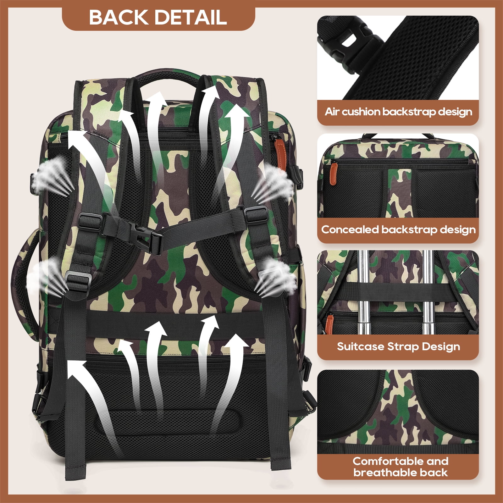 Joyway 2-Piece Travel Backpack Set Airline-Approved Waterproof Carry-On Luggage with USB Charging Port Comfortable Straps & Matching Toiletry Bag
