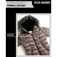 thumbnail image 3 of Steve Madden Women's Faux Fur Lining Winter Coat - Long Length Quilted Parka Jacket for Women (S-3X), 3 of 7