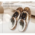 thumbnail image 3 of LUCKY STEP Womens Mule Fashion Sneakers Slip On Backless Winter Retro Comfy Casual Shoes,Leopard, 3 of 10