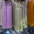 thumbnail image 2 of 10 Yards Fringe Trim Sewing Tassel Trim Polyester Fringe Decoration DIY Costume Accessory 10CM Tassel Trim Material for Clothing Lampshades Curtains Furniture Decoration Bright Pink, 2 of 10