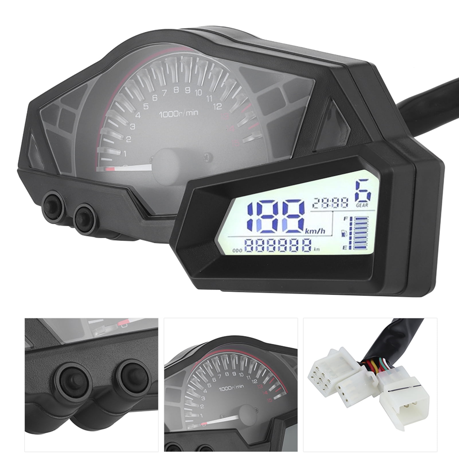 Homyl New Motorbike Universal Tachometer Speedometer Meter Holder Bracket Mount