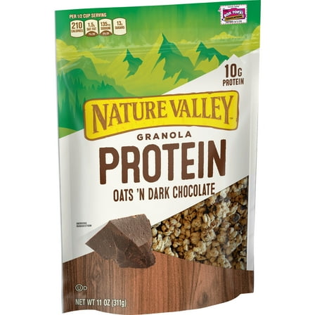 Nature Valley Protein Granola, Oats N' Dark Chocolate (Pack of 2)