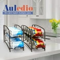 thumbnail image 3 of 2 Pack Can Organizer Stackable Freestanding Pantry Organizer for Kitchen Cabinet, Bronze, 3 of 7